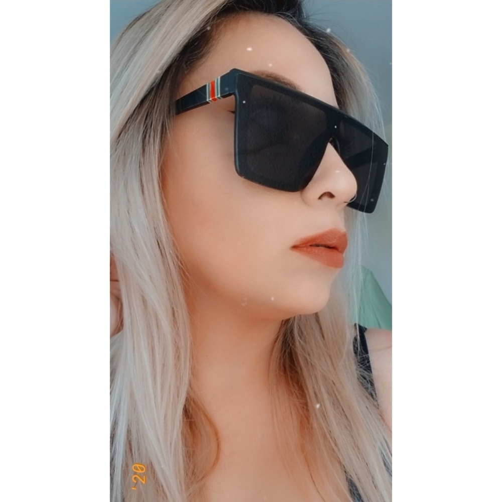 Rectangular Oversized Sunglasses